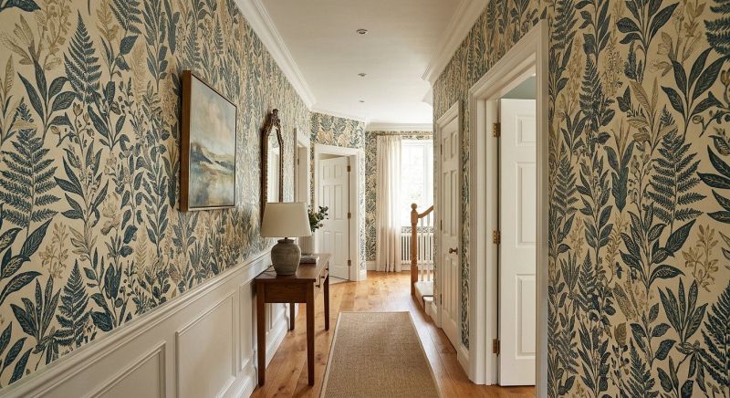 Hallway Wallpaper Installation in Alpharetta, GA