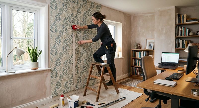 Hallway Wallpaper Installation in Alpharetta, GA
