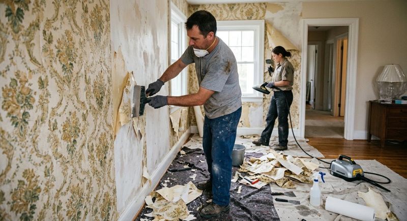 Wallpaper Removal Service in Conroe, TX